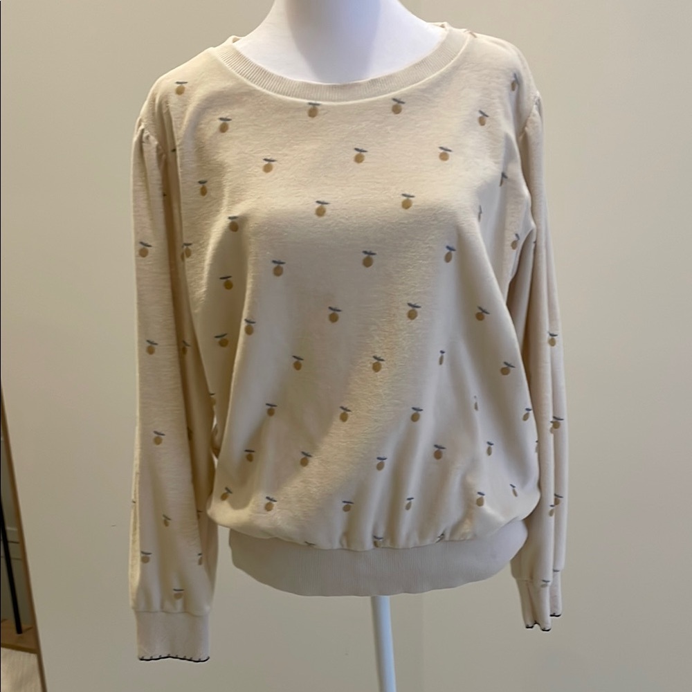 Emile et Ida Lemon printed terry sweatshirt